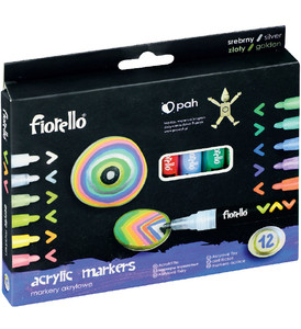 Fiorello Acrylic Markers 12 Colours