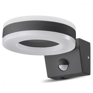 MacLean Outdoor LED Wall Lamp with Dusk Motion Sensor MCE365