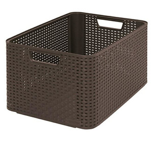 Curver Storage Basket L 30l, dark brown