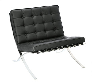 Chair BA1, leather, black