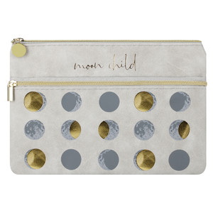 Pencil Case Pouch with Zipper Moon Child