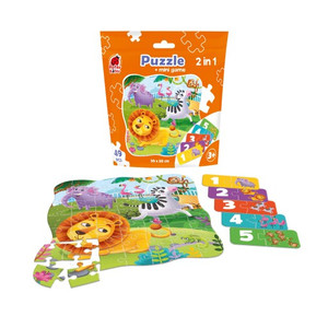 Children's Puzzle 2in1 49pcs Zoo 3+