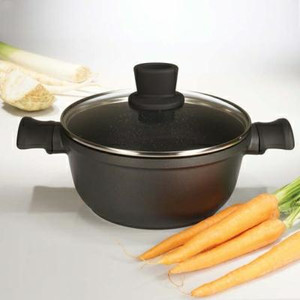 Tiross Pot wit Lid 23 cm