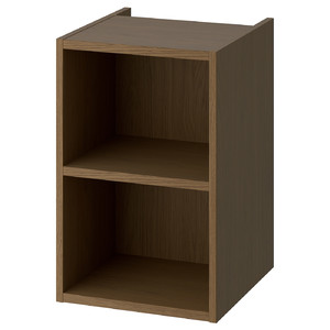 HAGAÅN Open cabinet, brown oak effect, 40x48x63 cm