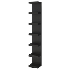 LACK Wall shelf unit, black-brown, 30x190 cm