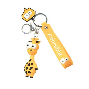 ECarla Keychain Key Ring Giraffe
