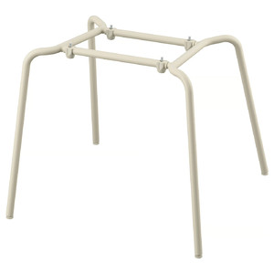 SKÅLSTA Chair underframe, tubular metal/light grey-beige