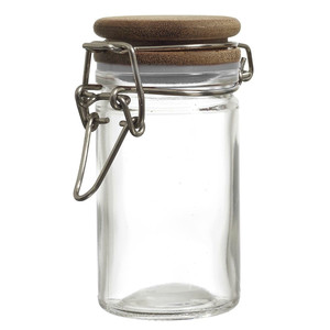 Mini Glass Jar with Acacia Wood Lid 70ml