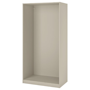 PAX Wardrobe frame, grey-beige, 100x58x201 cm