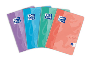 Notebook A5 16 Sheets Ruled Double Line Oxford Touch Pastel 10-pack, assorted colours