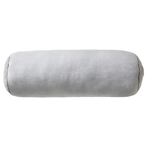 BLÅSKATA Cushion, cylinder shaped/light grey, 80 cm