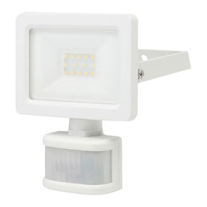 GoodHome Floodlight Lucan, motion sensor, 10 W, white
