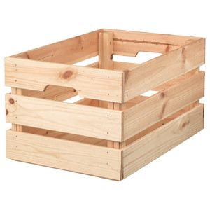 KNAGGLIG Box, pine, 46x31x25 cm