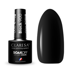 CLARESA UV/LED Color Gel Polish Black 900 5g
