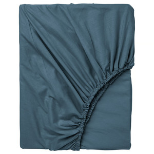 DVALA Fitted sheet, blue, Super king