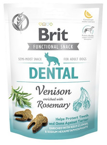Brit Functional Snack for Adult Dogs Dental Venison with Rosemary 150g