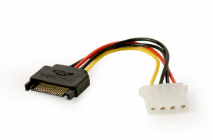 Gembird SATA Power Cable 15-pin Male to 4-pin Molex 15 cm