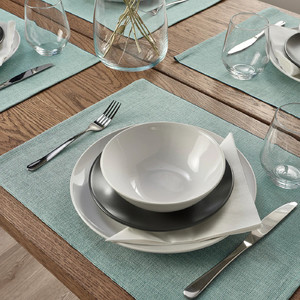 SVARTSENAP Place mat, green-blue, 35x45 cm