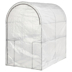ASPAREN Greenhouse, transparent white, 123x190x190 cm