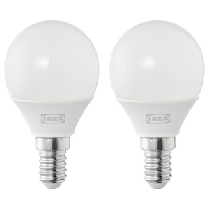 SOLHETTA LED bulb E14 250 lumen, globe opal white