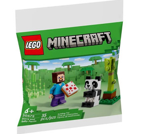LEGO Minecraft Steve and Baby Panda 6+
