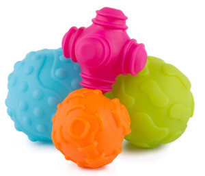 Playgro Textured Sensory Balls 4pcs 9m+