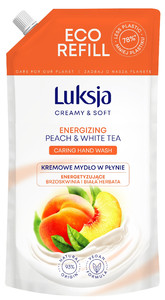 Luksja Creamy & Soft Caring Hand Wash Energizing Peach & White Tea - Refill 900ml