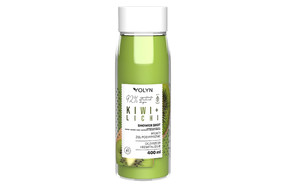 YOLYN Shower Shot Shower Gel Kiwi & Lychee 92% Natural Vegan 400ml