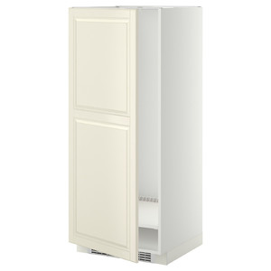 METOD High cabinet for fridge/freezer, white, Bodbyn off-white, 60x60x140 cm