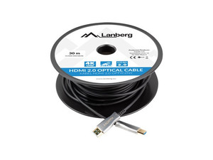 Lanberg HDMI Cable M/M v2.0 CA-HDMI-20FB-0300-BK 30m, black