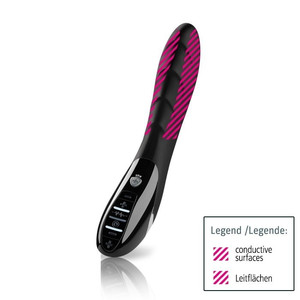 Mystim Vibration & E-Stim Sizzling Simon, black