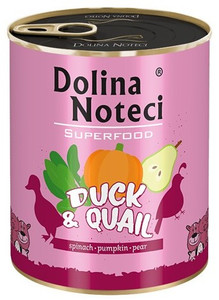 Dolina Noteci Superfood Dog Wet Food Duck & Quail 800g