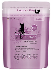 Catz Finefood Cat Wet Food Classic N.11 Lamb & Rabbit 300g