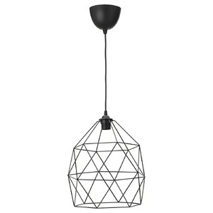 BRUNSTA / HAVSDJUP Pendant lamp, black, 30 cm