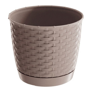 Plant Pot Ratolla Round 16.5 cm, mocca