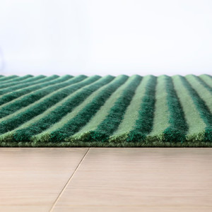 TÅGSPÅR Rug, high pile, green, 200x300 cm