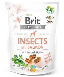 Brit Care Dog Crunchy Snack Cracker Insect & Salmon 200g