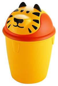 Curver Waste Bin Tiger 12l, yellow