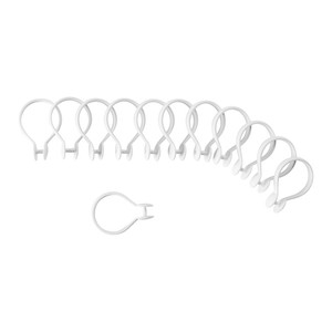 Shower Curtain Hooks Nira, white