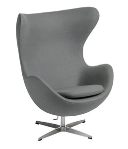 Armchair Egg Premium, cashmere, light grey