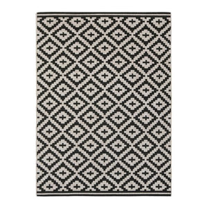 Rug Flox 100 x 150 cm, patterned/anthracite