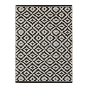 Rug Flox 100 x 150 cm, patterned/anthracite