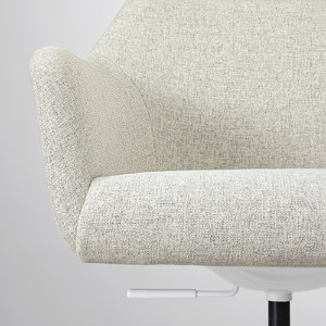 TOSSBERG / MALSKÄR Swivel chair, Gunnared beige/white