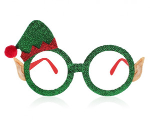 Party Glasses Elf's Hat Christmas