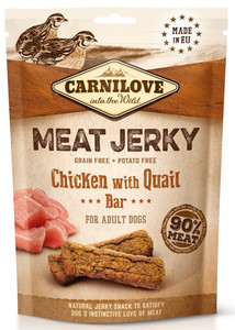 Carnilove Dog Snacks Meat Jerky Chicken with Quail Bar 100g