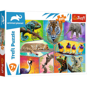 Trefl Children's Puzzle Animal Planet In Exotic World 200pcs 7+