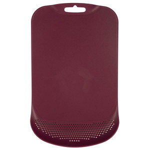 Chopping Board with Strainer, burgundy