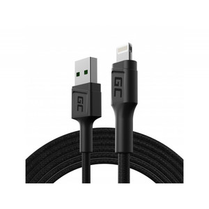 Green Cell Cable PowerStream USB-A - Lightning 200cm, for iPhone, iPad, iPod, fast charging