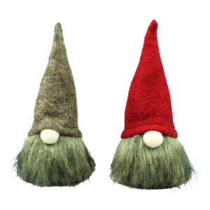 Christmas Decoration Plush Gnome 18cm, 1pc, assorted colours