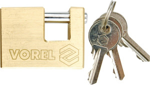 Vorel Brass Shutter Padlock 75mm   77212